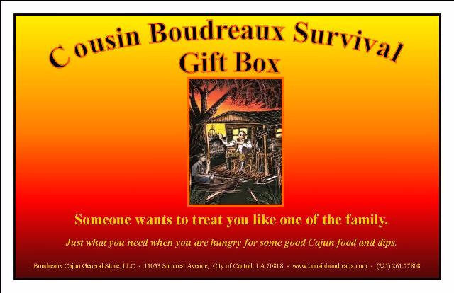 Cousin Boudreaux 6 - pack Survival Gift Box - Cousin Boudreaux's