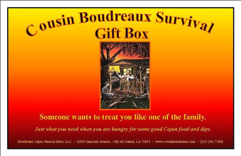 Cousin Boudreaux 6 - pack Survival Gift Box