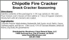 Chipotle Fire Cracker  Flavor Snack Cracker Mix