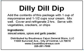 Cousin Boudreaux's Dilly Dill Dip