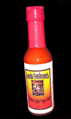 Cousin Boudreaux's Habanero Garlic Pepper Sauce 5 oz