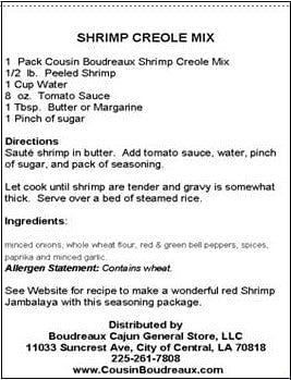 Cousin Boudreaux's Shrimp Creole