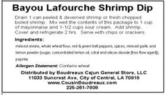 Cousin Boudreaux's Bayou Lafourche Shrimp Dip